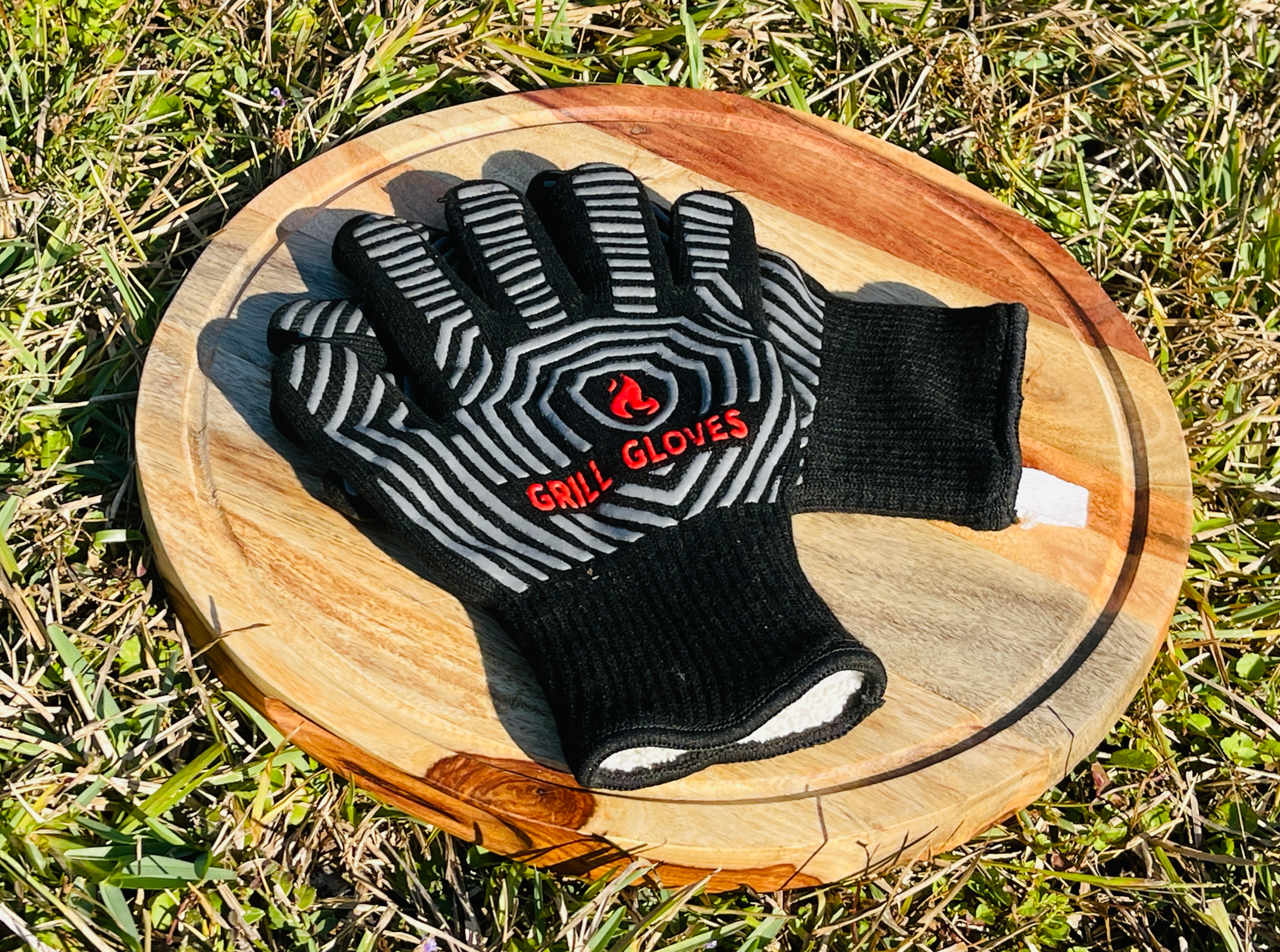 BBQ Gloves - Heat Resistant Grill, Grilling, and Oven Gloves